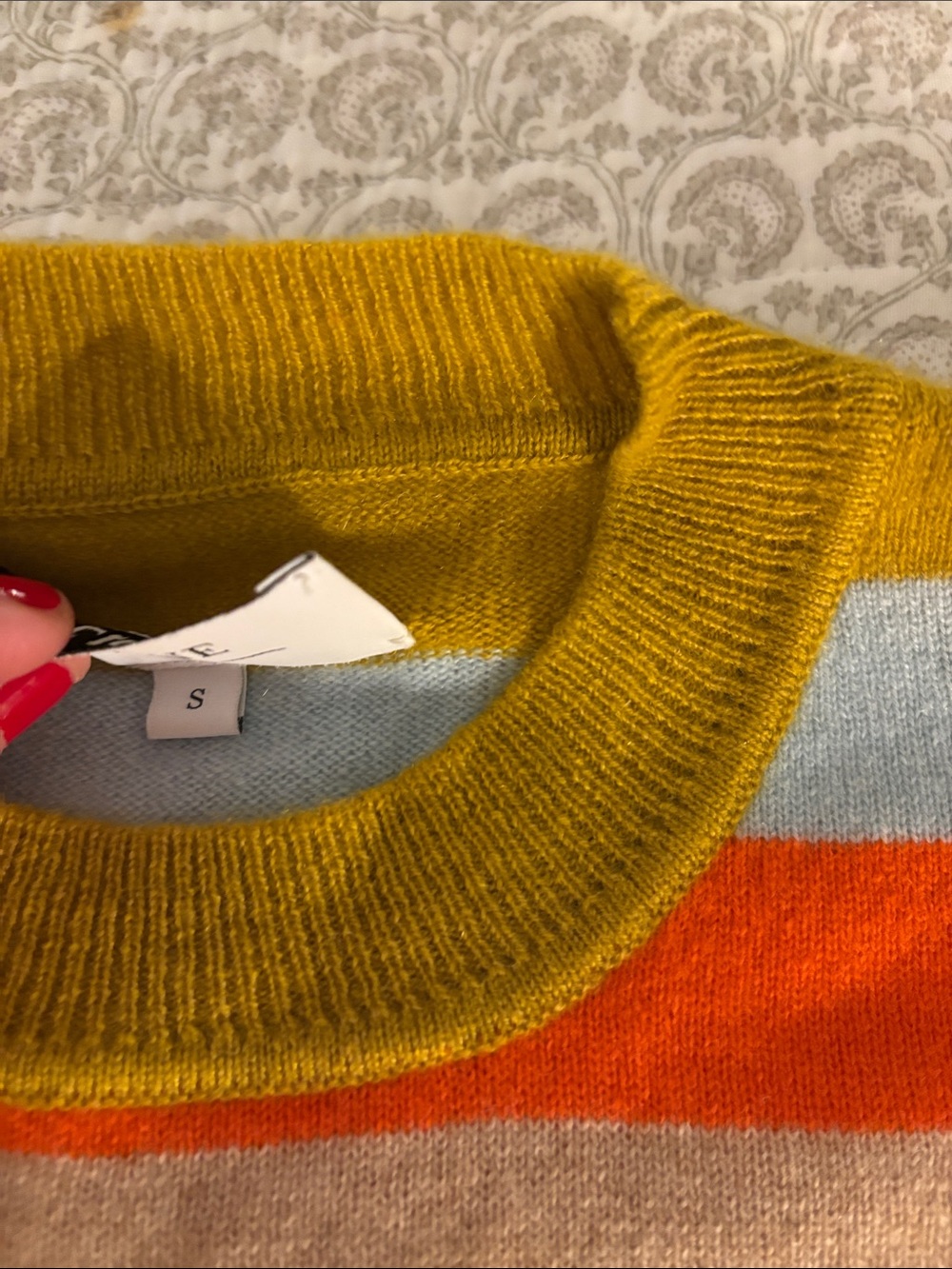 La Ligne Striped Cashmere Crewneck Sweater - Picture 5 of 7
